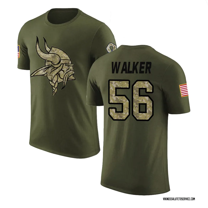 Men's Arden Walker Minnesota Vikings Legend Olive Salute to Service T-Shirt