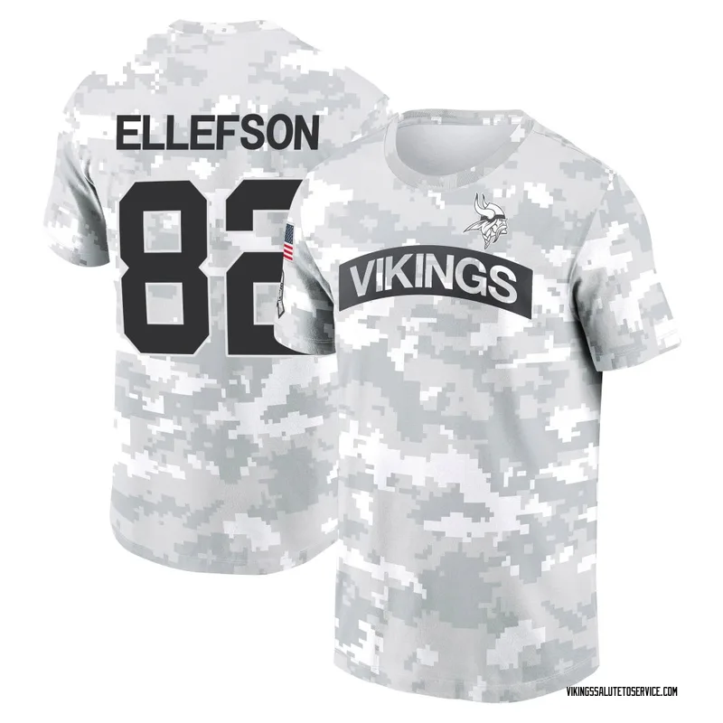 Men's Ben Ellefson Minnesota Vikings Camo Arctic 2024 Salute to Service Performance T-Shirt