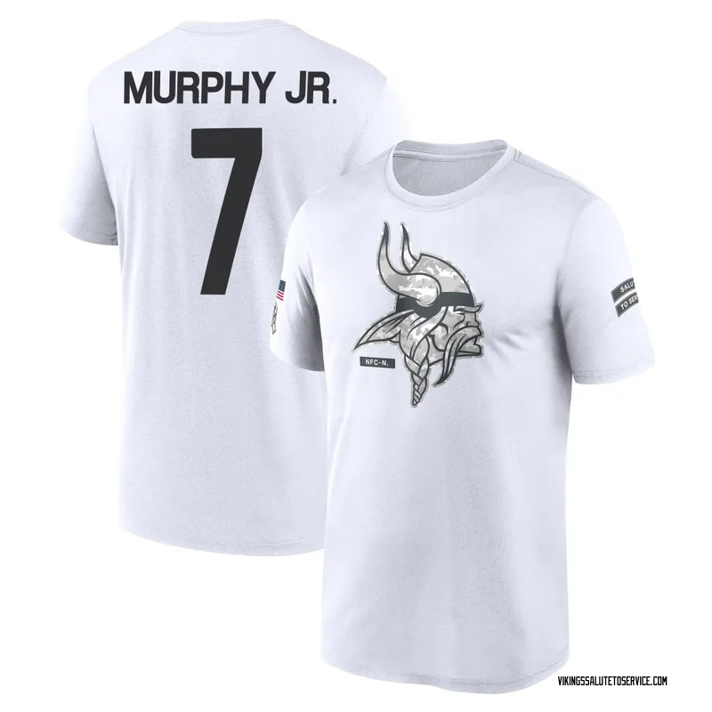 Men's Byron Murphy Jr. Minnesota Vikings Legend White 2024 Salute to Service Performance T-Shirt