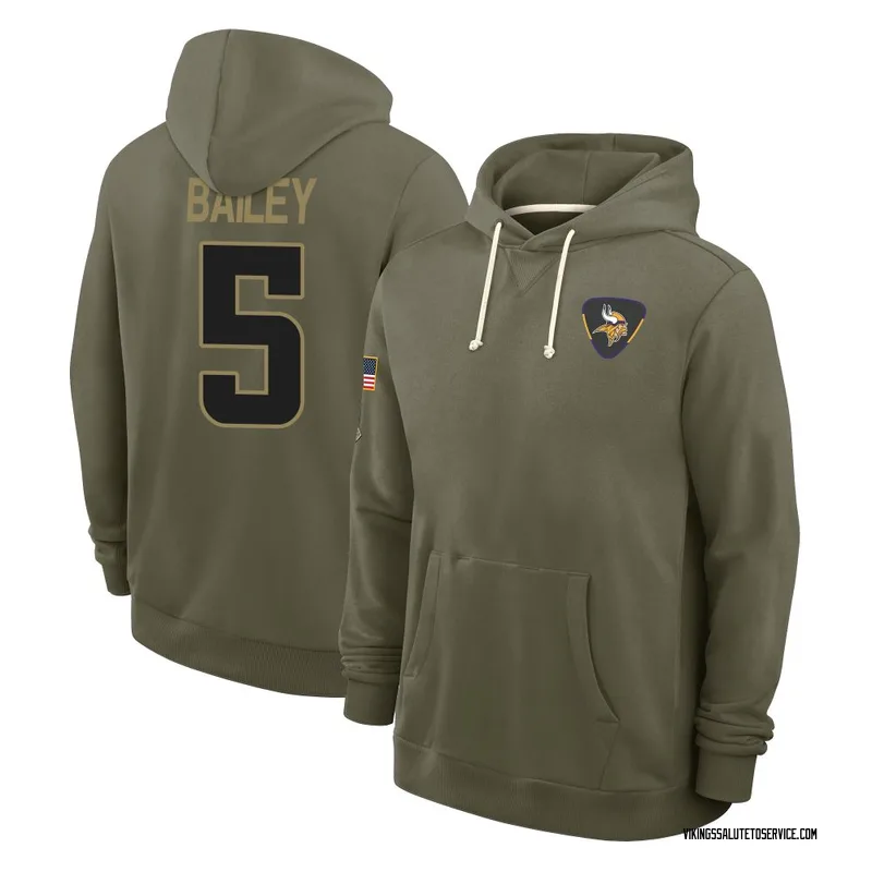 Men's Dan Bailey Minnesota Vikings Olive 2025 Salute to Service Hoodie
