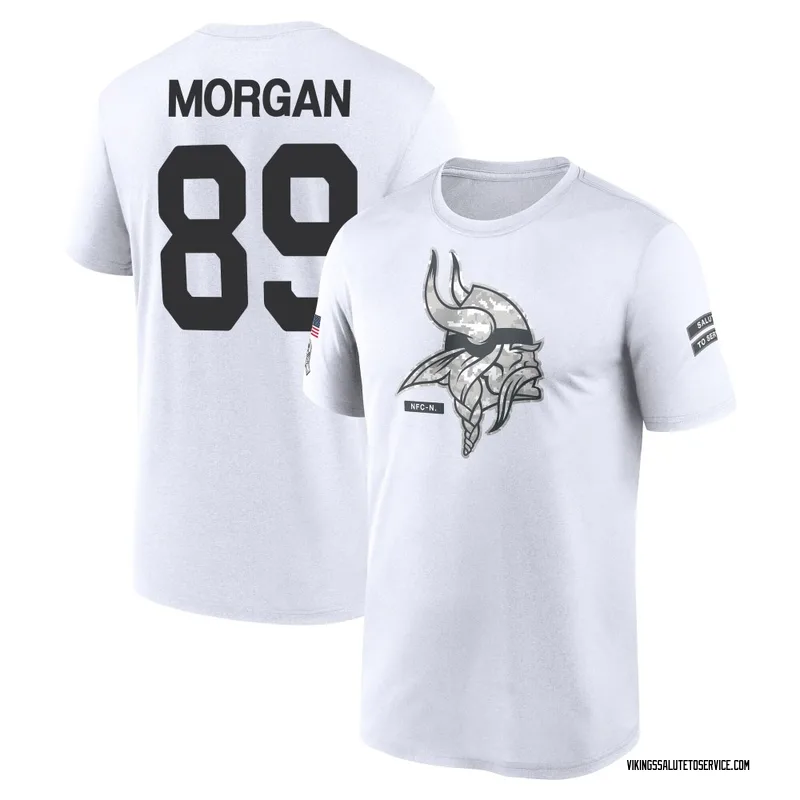 Men's David Morgan Minnesota Vikings Legend White 2024 Salute to Service Performance T-Shirt