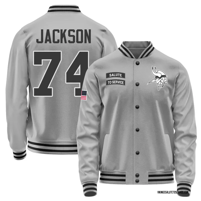 Men's Donovan Jackson Minnesota Vikings Gray Salute to Service Performance Jacket