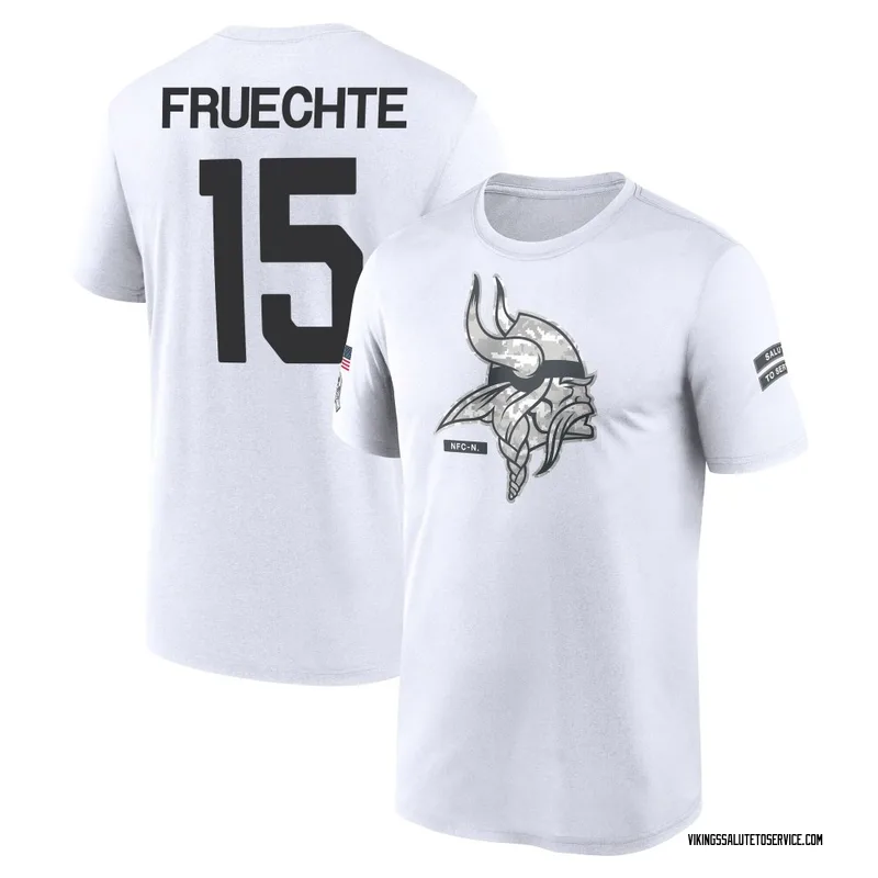Men's Isaac Fruechte Minnesota Vikings Legend White 2024 Salute to Service Performance T-Shirt