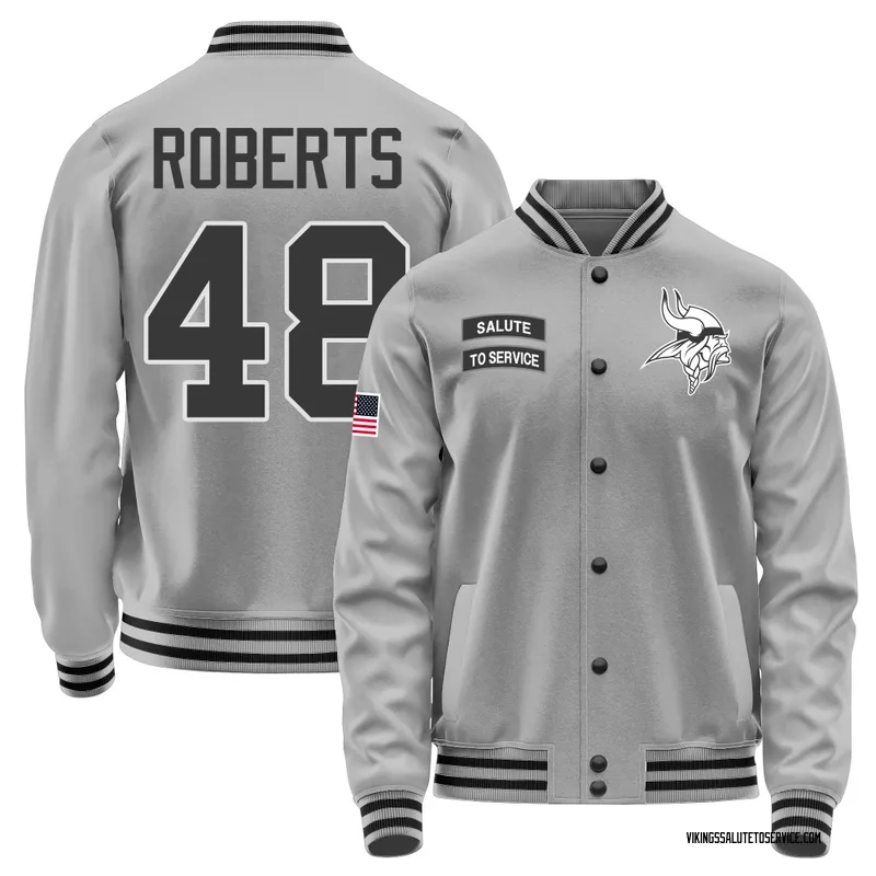 Men's Jacob Roberts Minnesota Vikings Gray Salute to Service Performance Jacket