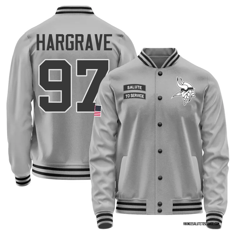 Men's Javon Hargrave Minnesota Vikings Gray Salute to Service Performance Jacket