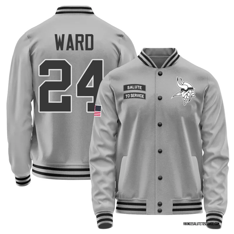 Men's Jay Ward Minnesota Vikings Gray Salute to Service Performance Jacket
