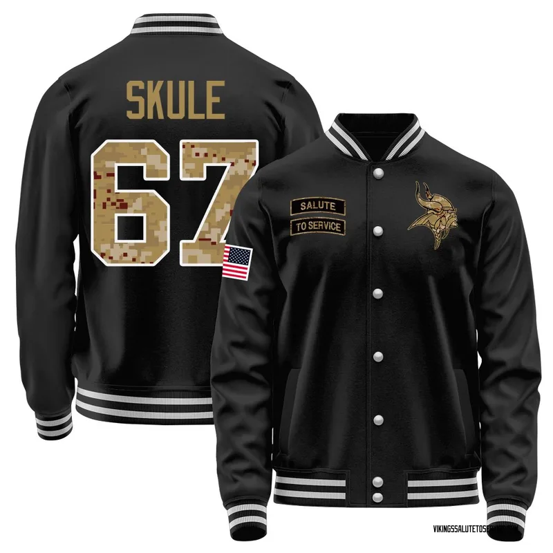 Men's Justin Skule Minnesota Vikings Black Salute to Service Sideline Performance Jacket