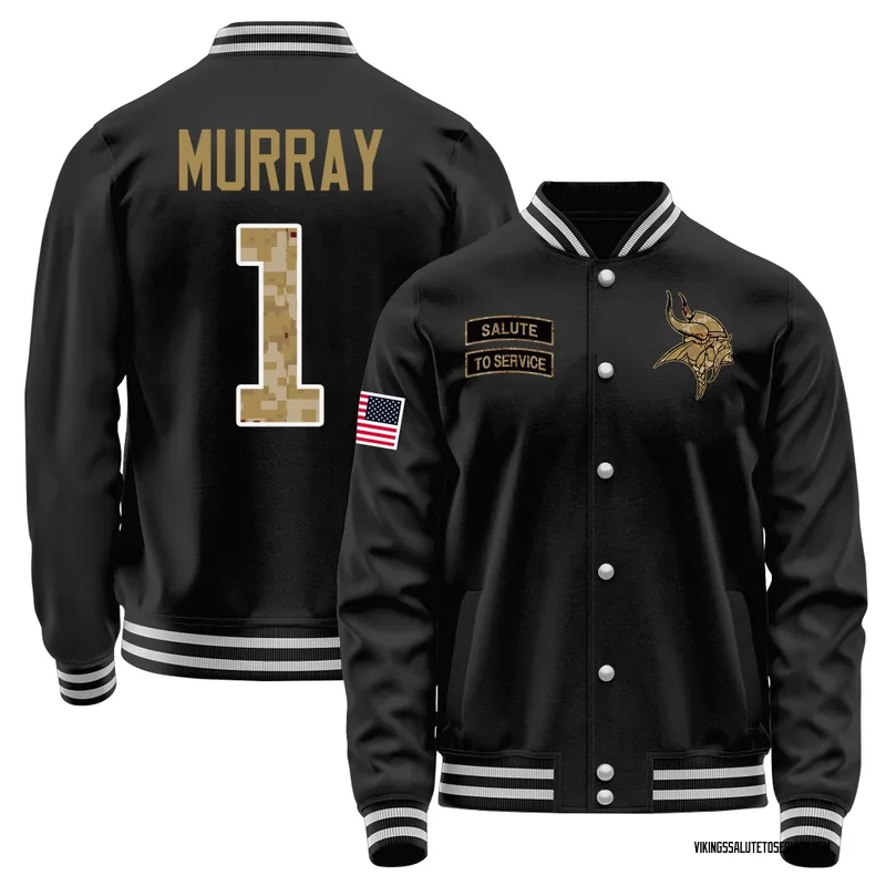 Men's Kyler Murray Minnesota Vikings Black Salute to Service Sideline Performance Jacket