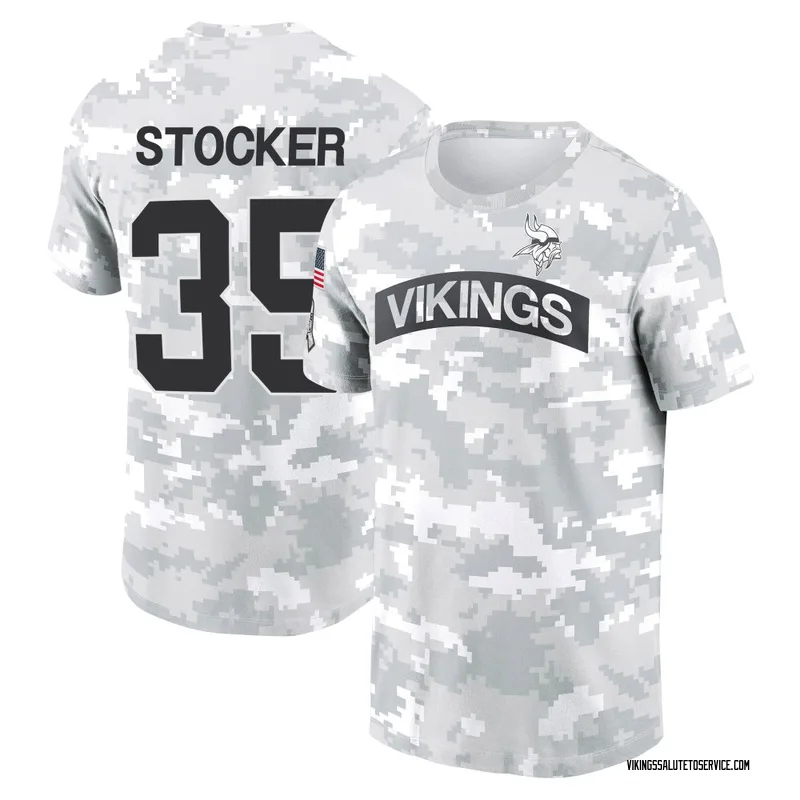 Men's Luke Stocker Minnesota Vikings Camo Arctic 2024 Salute to Service Performance T-Shirt