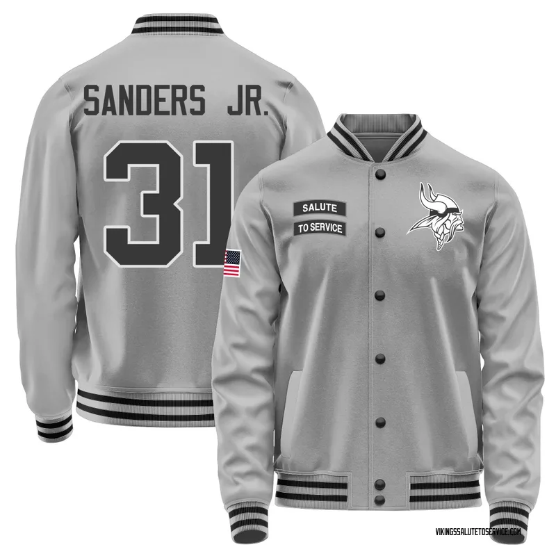 Men's Marcus Sanders Jr. Minnesota Vikings Gray Salute to Service Performance Jacket