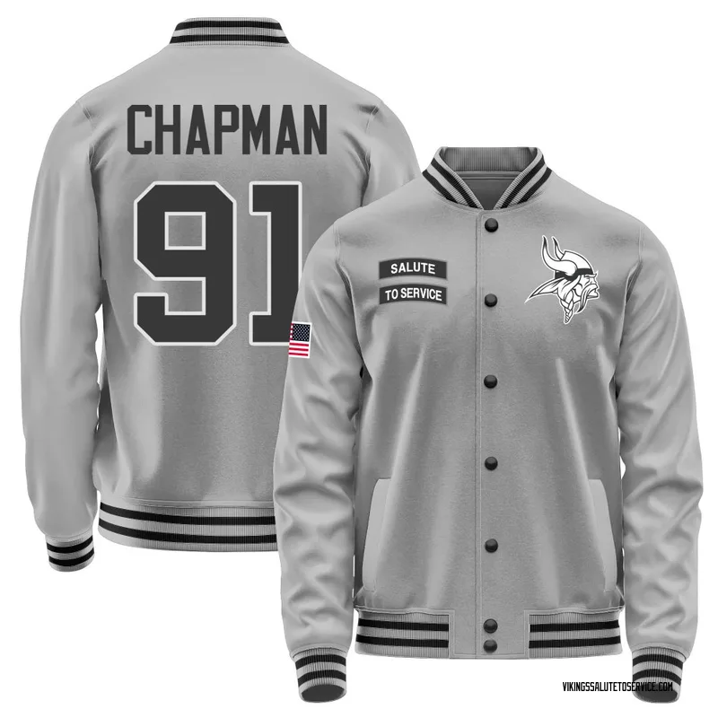 Men's Oscar Chapman Minnesota Vikings Gray Salute to Service Performance Jacket