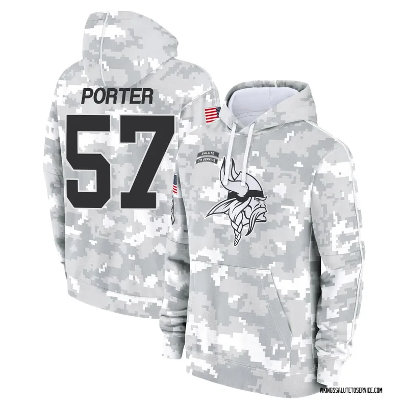 Men's Owen Porter Minnesota Vikings Camo Arctic 2024 Salute to Service Club Fleece Pullover Hoodie