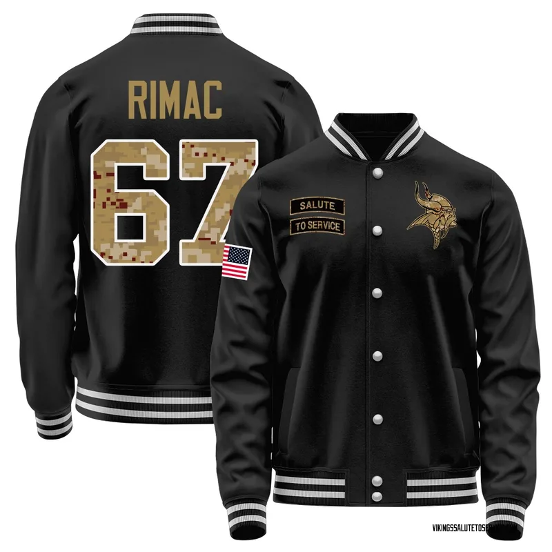 Men's Tomas Rimac Minnesota Vikings Black Salute to Service Sideline Performance Jacket