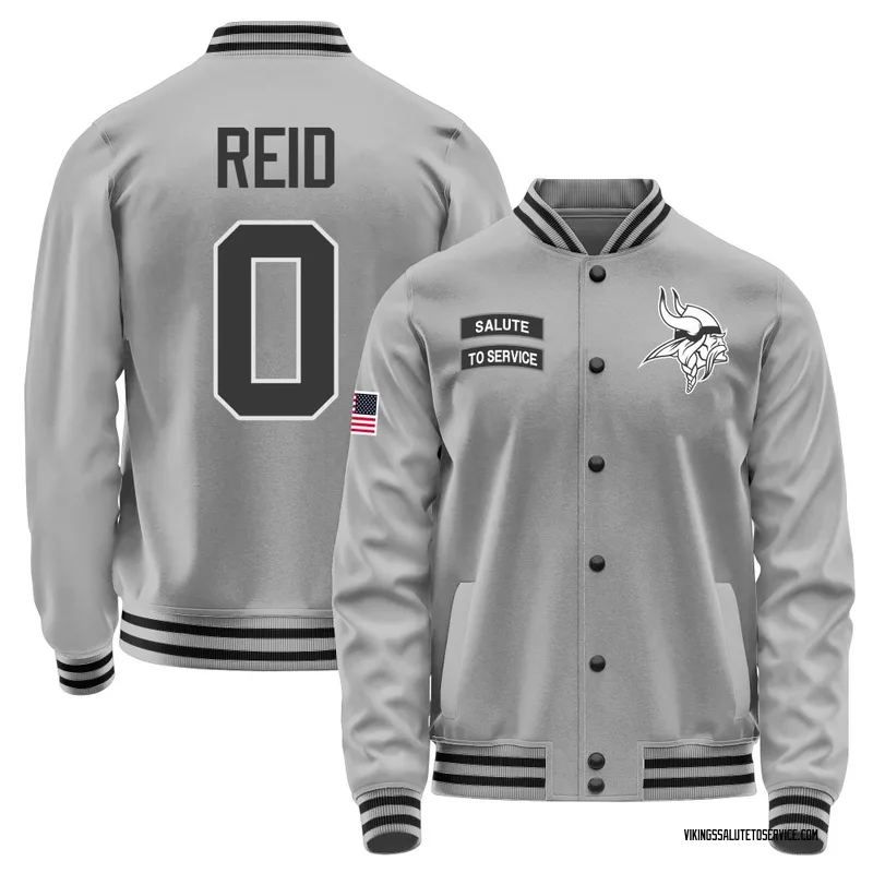 Men's Trevor Reid Minnesota Vikings Gray Salute to Service Performance Jacket