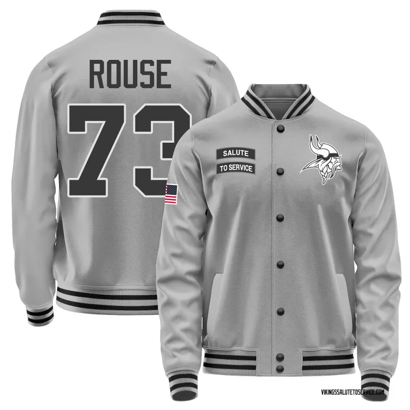 Men's Walter Rouse Minnesota Vikings Gray Salute to Service Performance Jacket