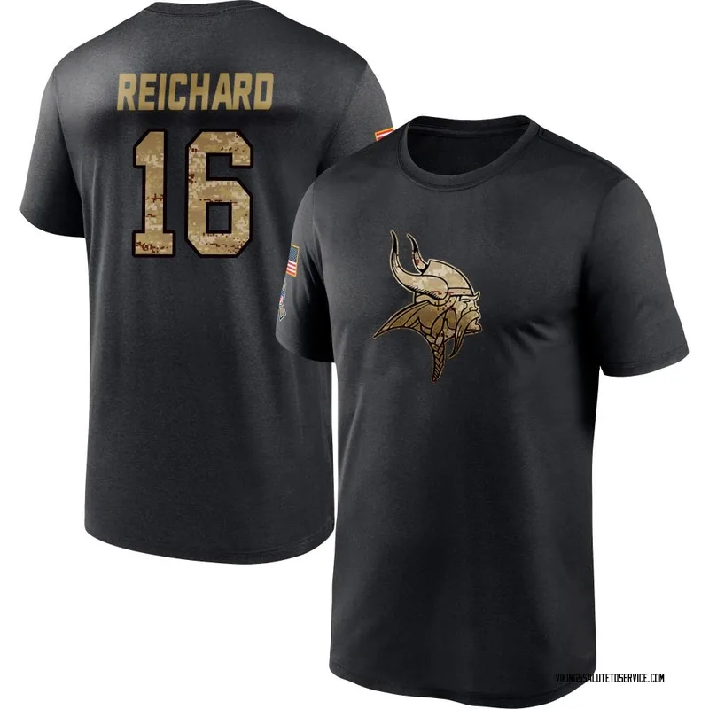 Men's Will Reichard Minnesota Vikings Black 2020 Salute To Service Performance T-Shirt