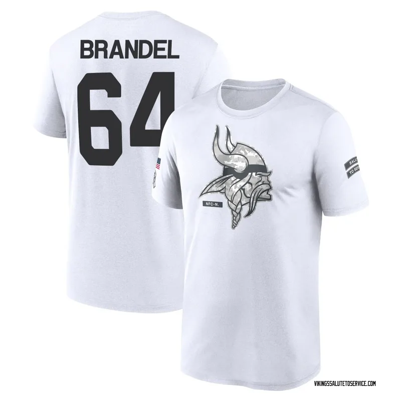 Youth Blake Brandel Minnesota Vikings Legend White 2024 Salute to Service Performance T-Shirt