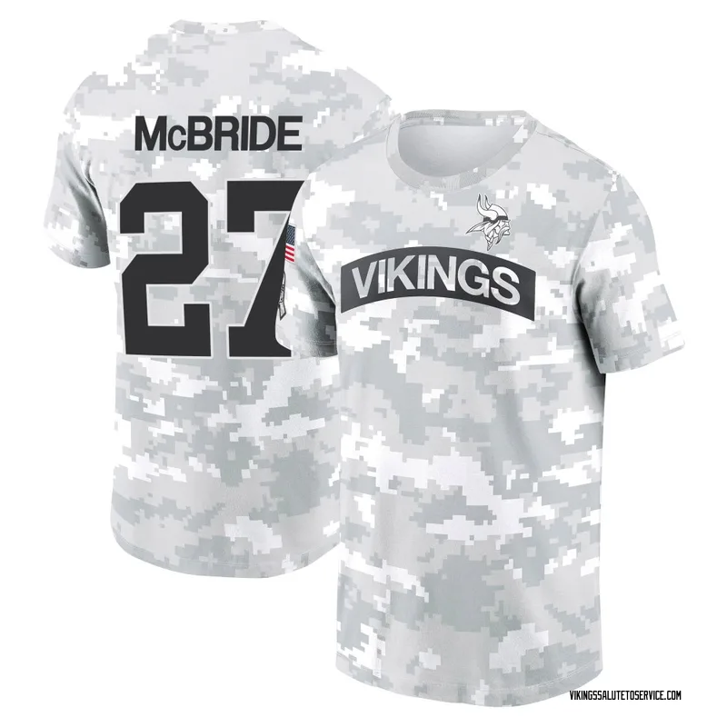 Youth DeWayne McBride Minnesota Vikings Camo Arctic 2024 Salute to Service Performance T-Shirt