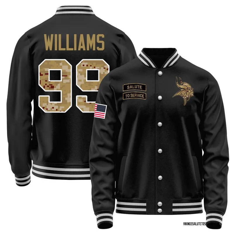 Youth Elijah Williams Minnesota Vikings Black Salute to Service Sideline Performance Jacket