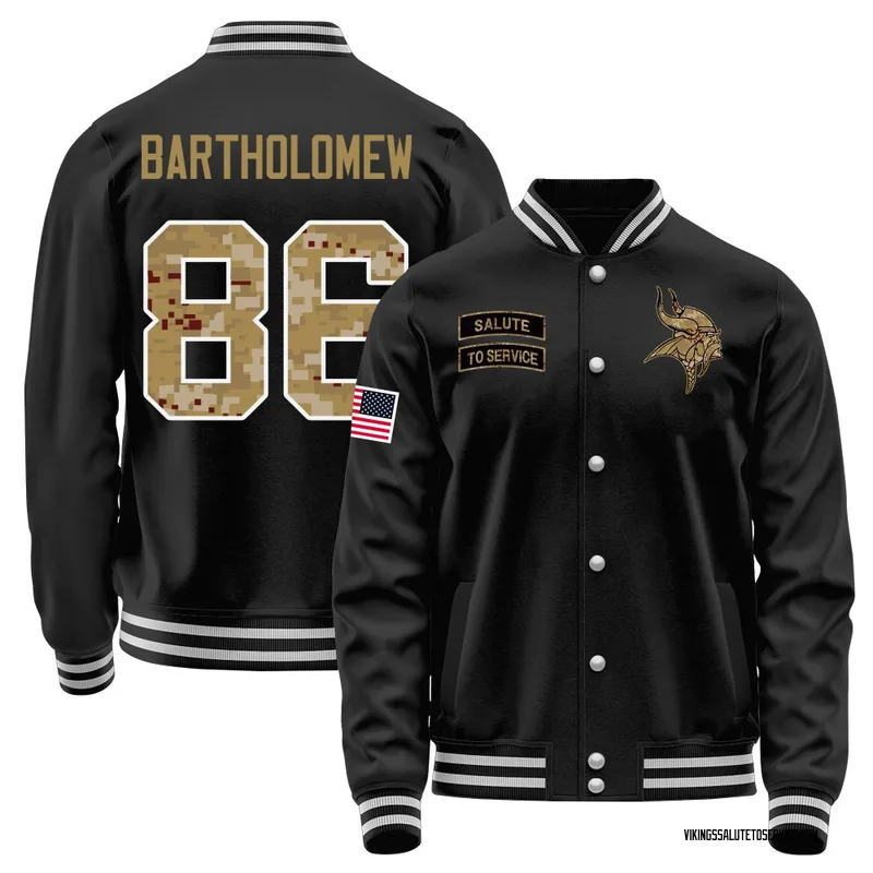 Youth Gavin Bartholomew Minnesota Vikings Black Salute to Service Sideline Performance Jacket