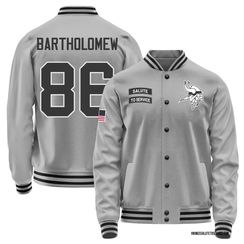 Youth Gavin Bartholomew Minnesota Vikings Gray Salute to Service Performance Jacket