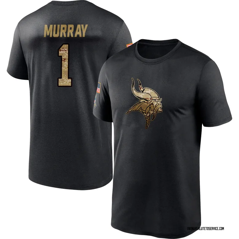 Youth Kyler Murray Minnesota Vikings Black 2020 Salute To Service Performance T-Shirt