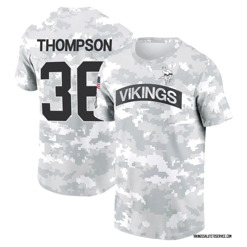 Youth NaJee Thompson Minnesota Vikings Camo Arctic 2024 Salute to Service Performance T-Shirt