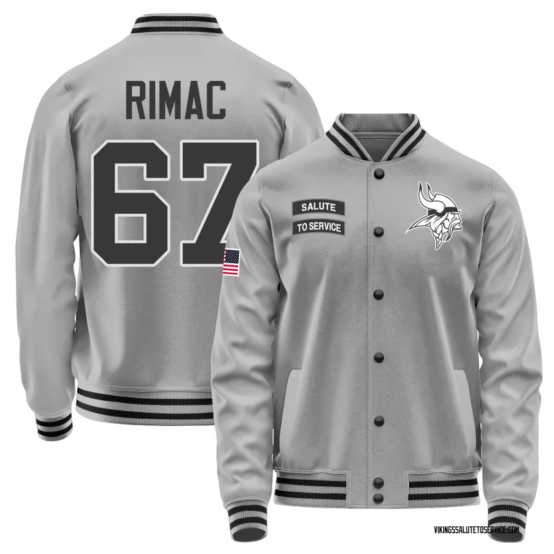 Youth Tomas Rimac Minnesota Vikings Gray Salute to Service Performance Jacket