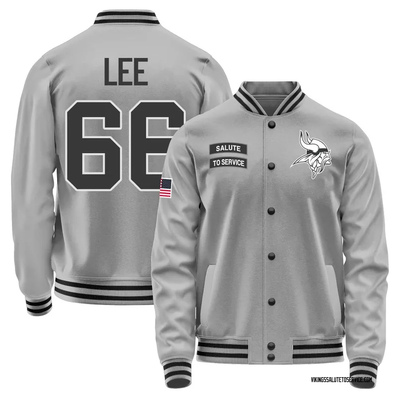 Youth Vershon Lee Minnesota Vikings Gray Salute to Service Performance Jacket