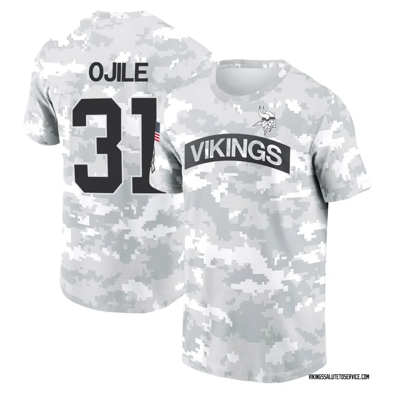 Youth Zach Ojile Minnesota Vikings Camo Arctic 2024 Salute to Service Performance T-Shirt